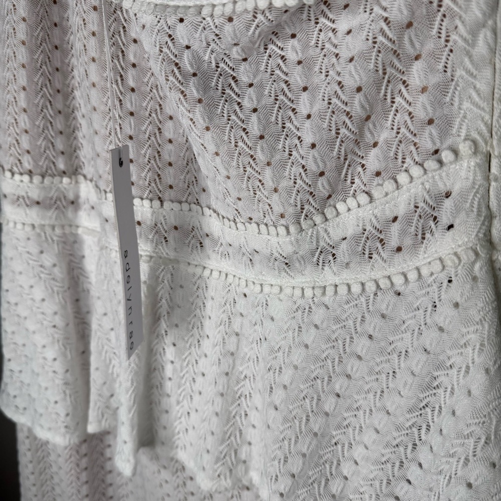 Adelyn Rae Trixie - White One-Shoulder Dress NWT Size Large - Picture 12 of 12